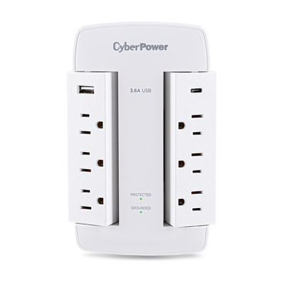 P4WSU wall tap surge protector