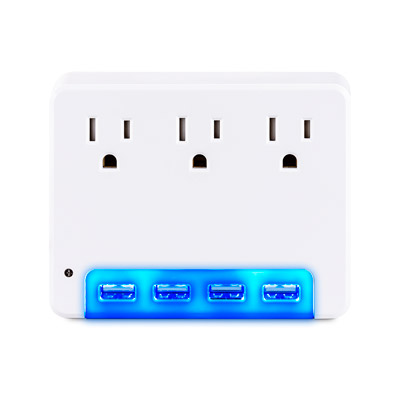 P3WUH wall tap surge protector